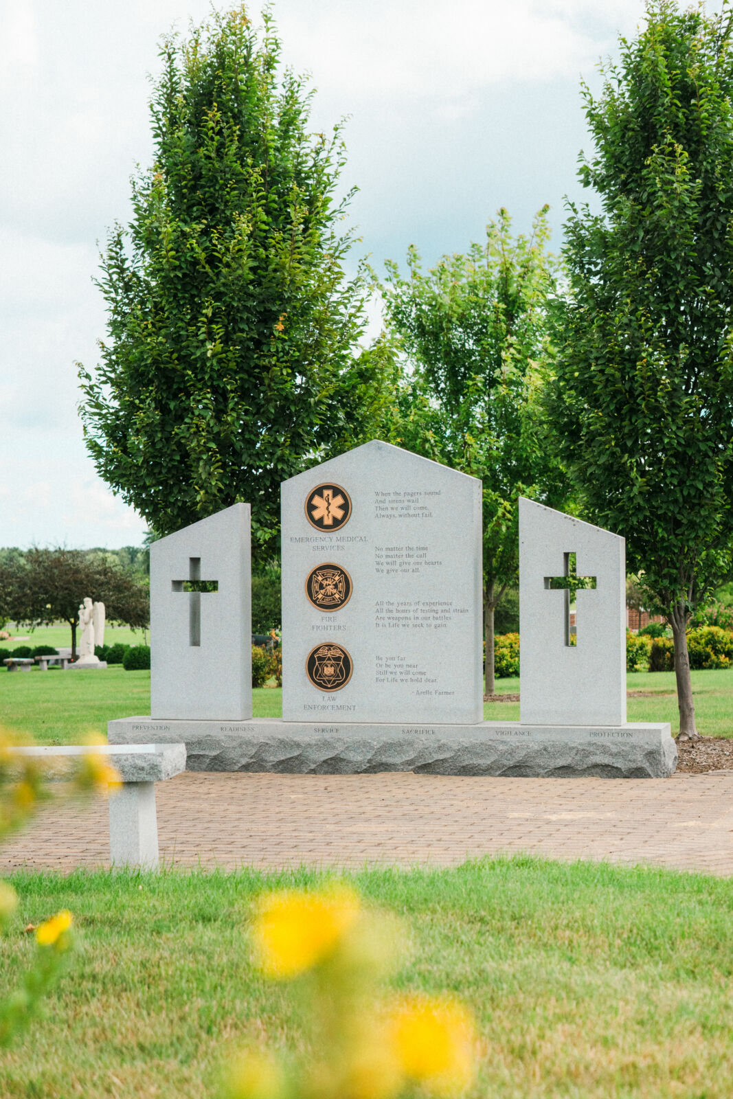 Monument in the First Responders Section