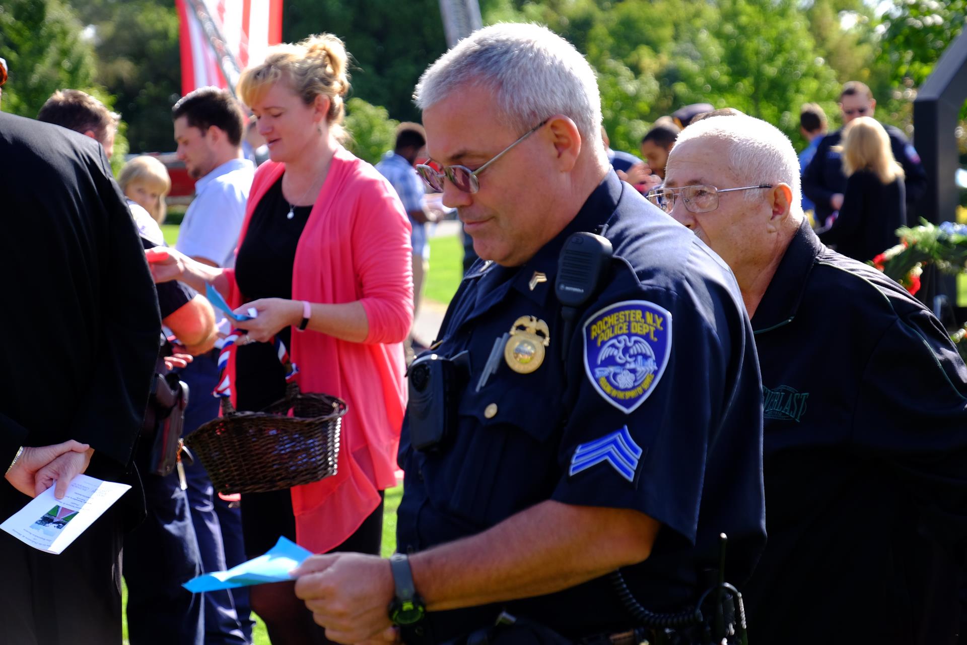 Police officer at an event